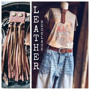 Necklace Leather Artisan Made By Me